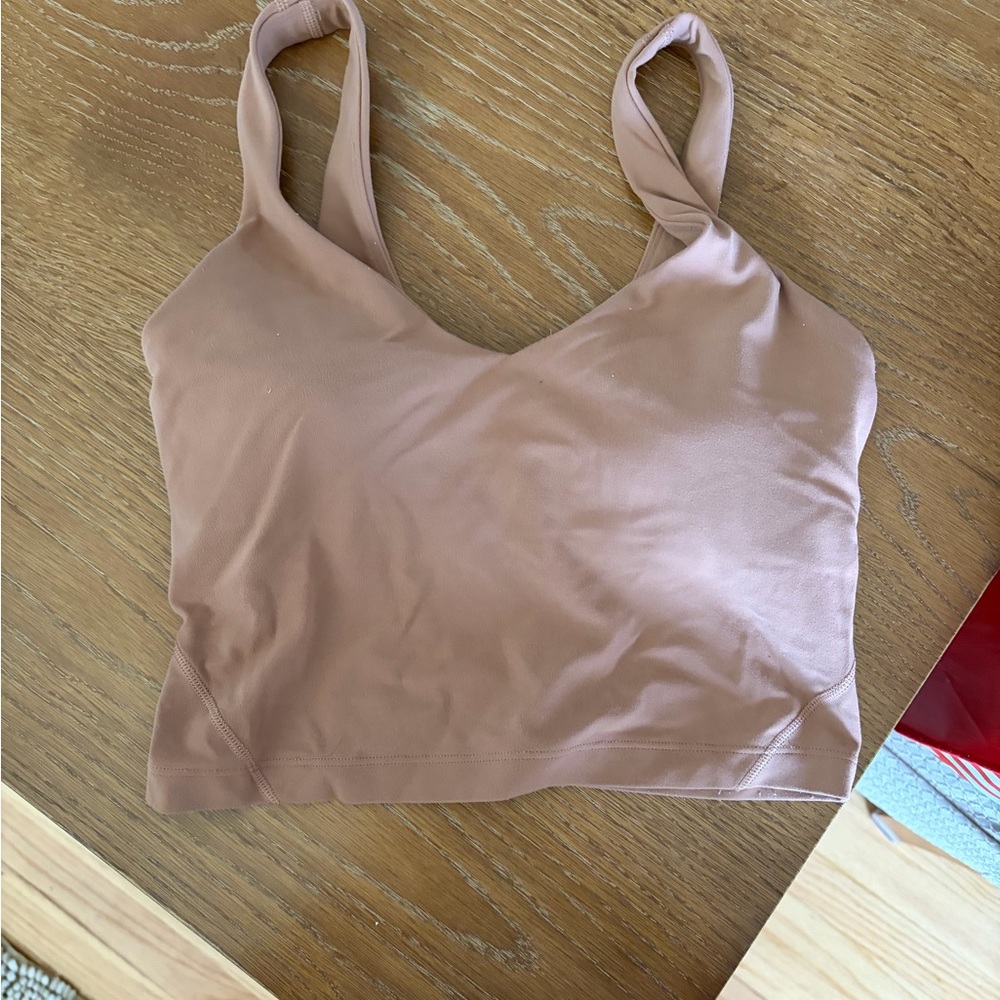 lululemon athletica Blush Pink Cropped Sports Tank